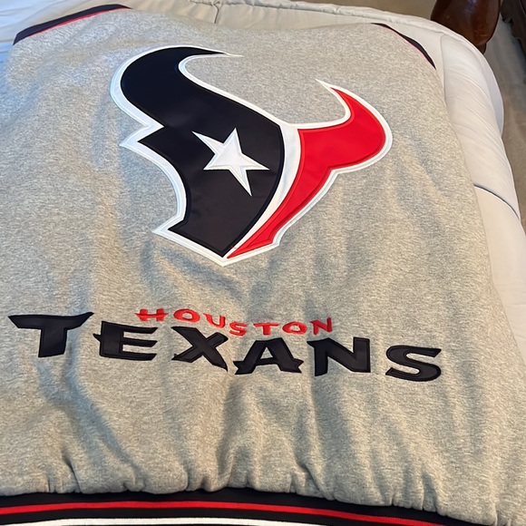 NFL 8X gray, red, navy n white hoodie fleece - Picture 2 of 2